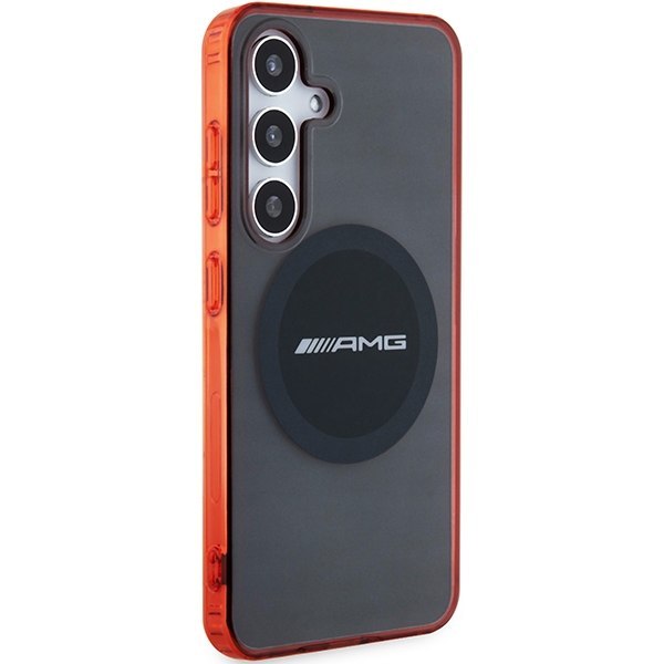 AMG AMHMS24S23HBCK S24 S921 czarny/black hardcase Transparent Bicolor